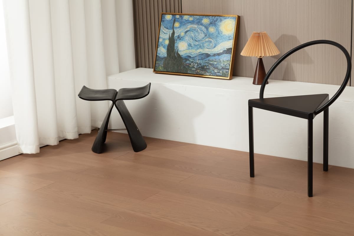 Solid Hardwood Flooring 农夫山林 白蜡木 奶咖色