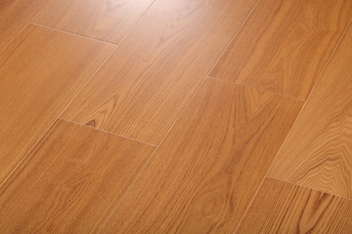 Solid Hardwood Flooring 农夫山林 白蜡木 柚木色